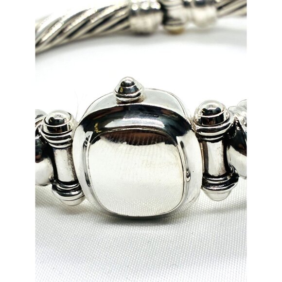 David Yurman Hinge Watch Case Bangle Bracelet 925 585 14k - Picture 2 of 14